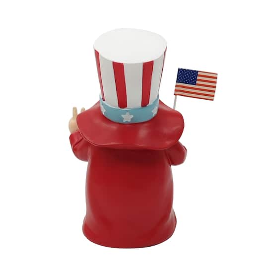 Red, White & Blue 6.75" Patriotic Standing Gnome Tabletop Décor by Celebrate It™